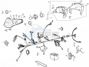 ATLANTIS BULLET - 50 cc VTHAL1AE2 Euro 2 2T AC CAN drawing Electrical system (Positions)