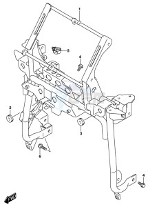 AN650 BURGMAN drawing LEG SHIELD BRACE