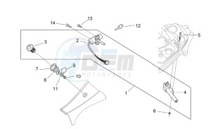 SR 50 H2O (ie+carb.) 03-12 drawing Lock hardware kit