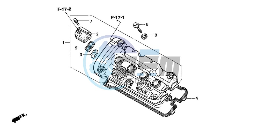 CYLINDER HEAD COVER (CB600F3/4/5/6)