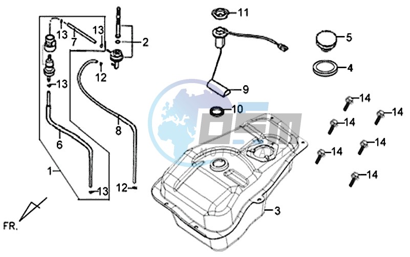 FUEL TANK - FUEL REGULATOR