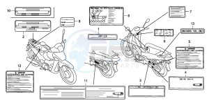 ANF125T drawing CAUTION LABEL