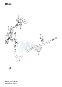 AN400 (E3-E28) Burgman drawing BRAKE LOCK LEVER