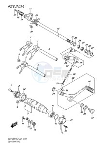 GSX-1250F ABS EU drawing GEAR SHIFTING