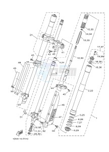 YZ85LW (1SPK) drawing FRONT FORK