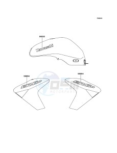 ER-6n ER650A8F GB XX (EU ME A(FRICA) drawing Decals(Blue)(Black)