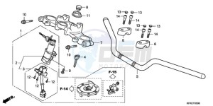 VTR2509 France - (F / CMF LL MK) drawing HANDLE PIPE/TOP BRIDGE