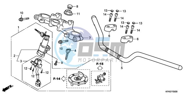 HANDLE PIPE/TOP BRIDGE