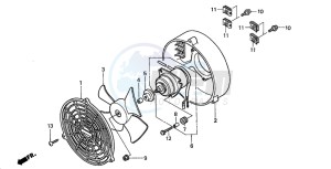 TRX350FM RANCHER 4X4 drawing COOLING FAN