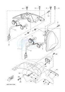 VP250 X-CITY (5B2C 5B2C 5B2C) drawing TAILLIGHT