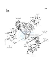 ZZR1400 ABS ZX1400B6F FR GB XX (EU ME A(FRICA) drawing Engine Mount