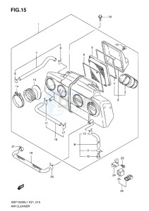 GSF-1250S BANDIT EU drawing AIR CLEANER