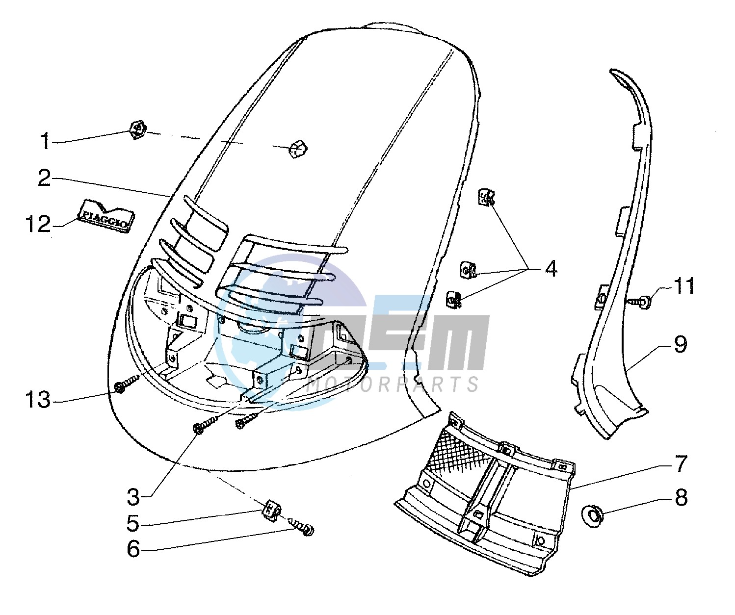 Front shield