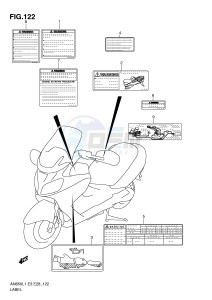 AN650 (E3-E28) Burgman drawing LABEL (AN650L1 E33)