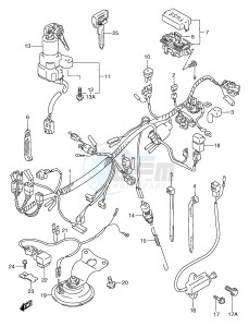 GSX750F (E2) drawing WIRING HARNESS (MODEL K L M N P R)