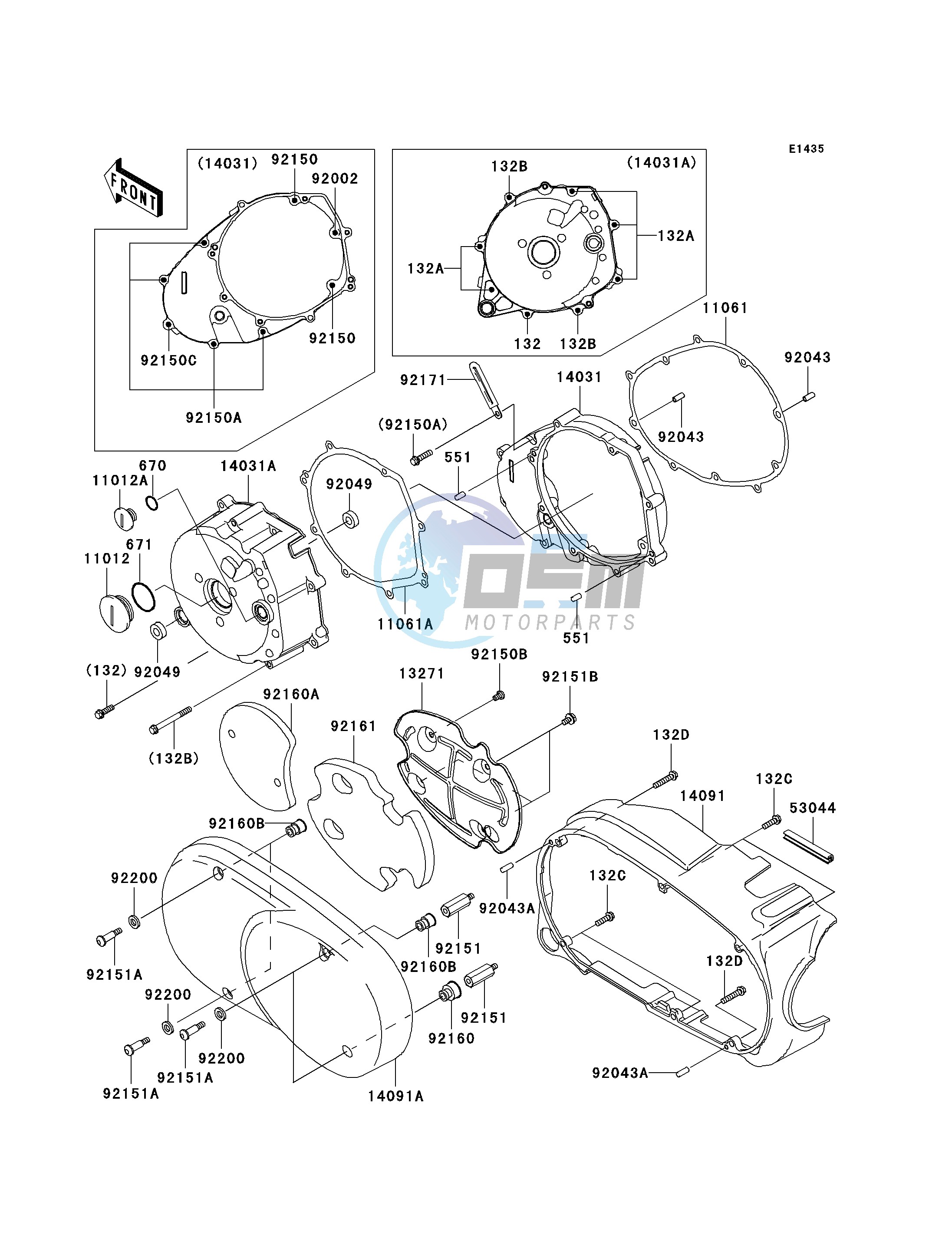 LEFT ENGINE COVER-- S- -