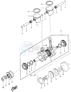 JS 550 A [JS550] (A5-A8) [JS550] drawing CRANKSHAFT_PISTONS