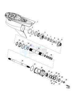 PASSING 125 drawing Gear Housing Propeller Shaft