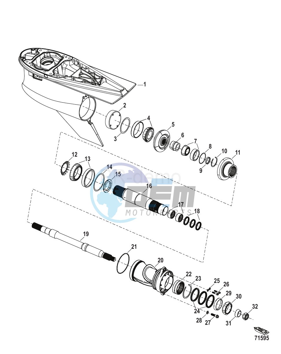 Gear Housing Propeller Shaft