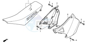 CR250R drawing SEAT