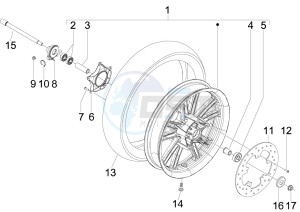 SR 300 Max drawing Front wheel