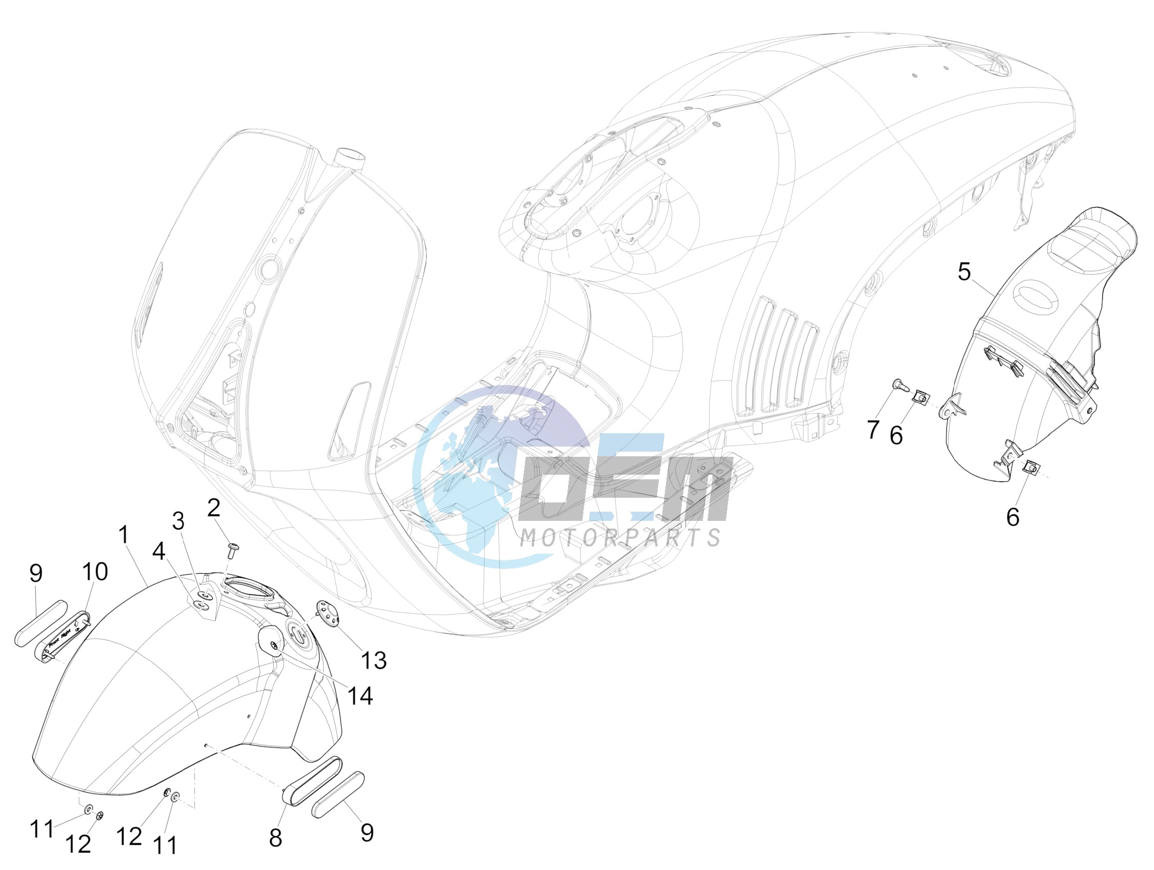 Wheel huosing - Mudguard