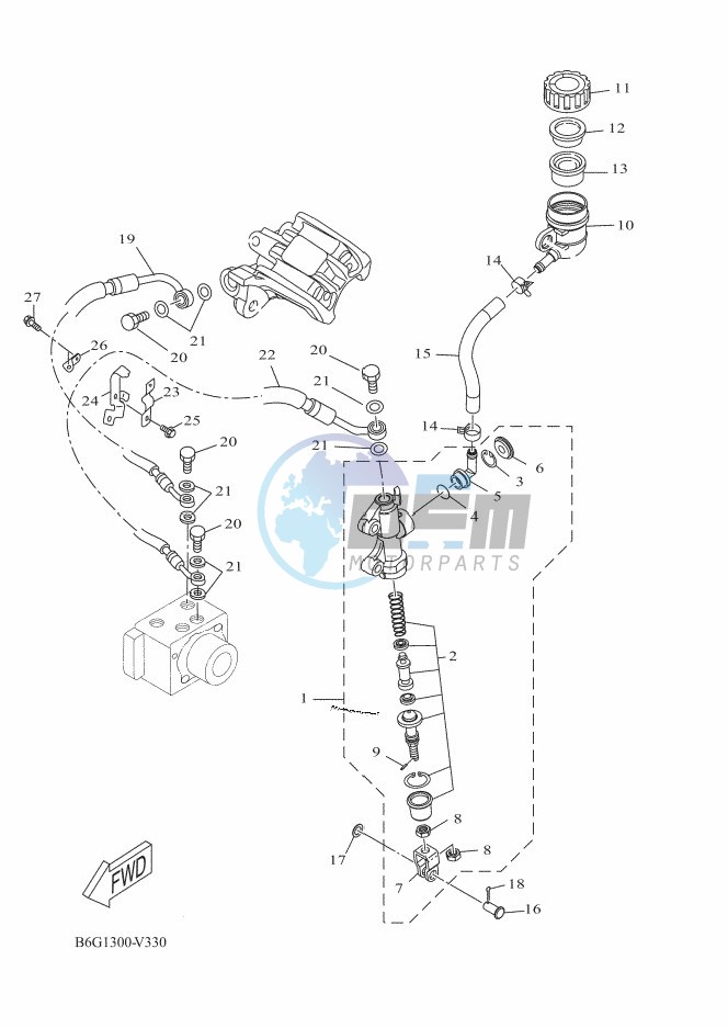 REAR MASTER CYLINDER