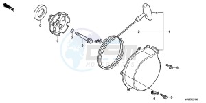 VFR1200XH Europe Direct - (ED) drawing REAR WHEEL