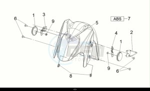 CRUISYM a 125i ABS (LV12W2-EU) (E5) (M1) drawing FR. FENDER