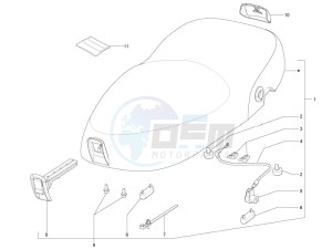 LX 125 4T 2V ie E3 Taiwan drawing Saddle - Tool roll