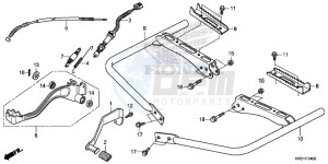 TRX420FM1H TRX420 ED drawing PEDAL/STEP