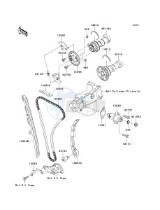 KX 450 D [KX450F] (D6F) D6F drawing CAMSHAFT-- S- -_TENSIONER