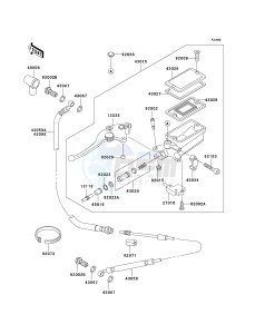 ZG 1000 A [CONCOURS] (A20) A20 drawing CLUTCH MASTER CYLINDER