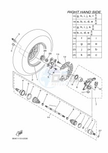 YFM700FWB YFM70KDHK (B6K6) drawing FRONT WHEEL 2