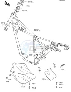 KL 250 C [KLR250] (C1-C2) [KLR250] drawing FRAME