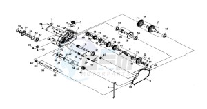 QUAD LANDER 300S drawing CRANKCASE - DRIVE SHAFT