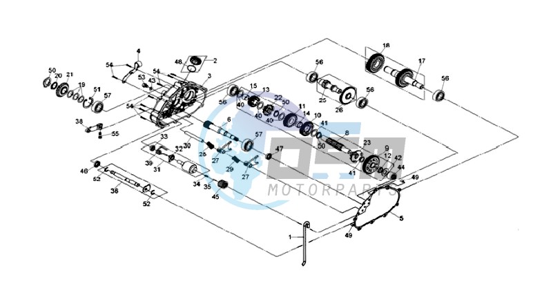 CRANKCASE - DRIVE SHAFT