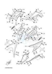 YZF-R125 R125 (5D78 5D78 5D78) drawing COWLING 1