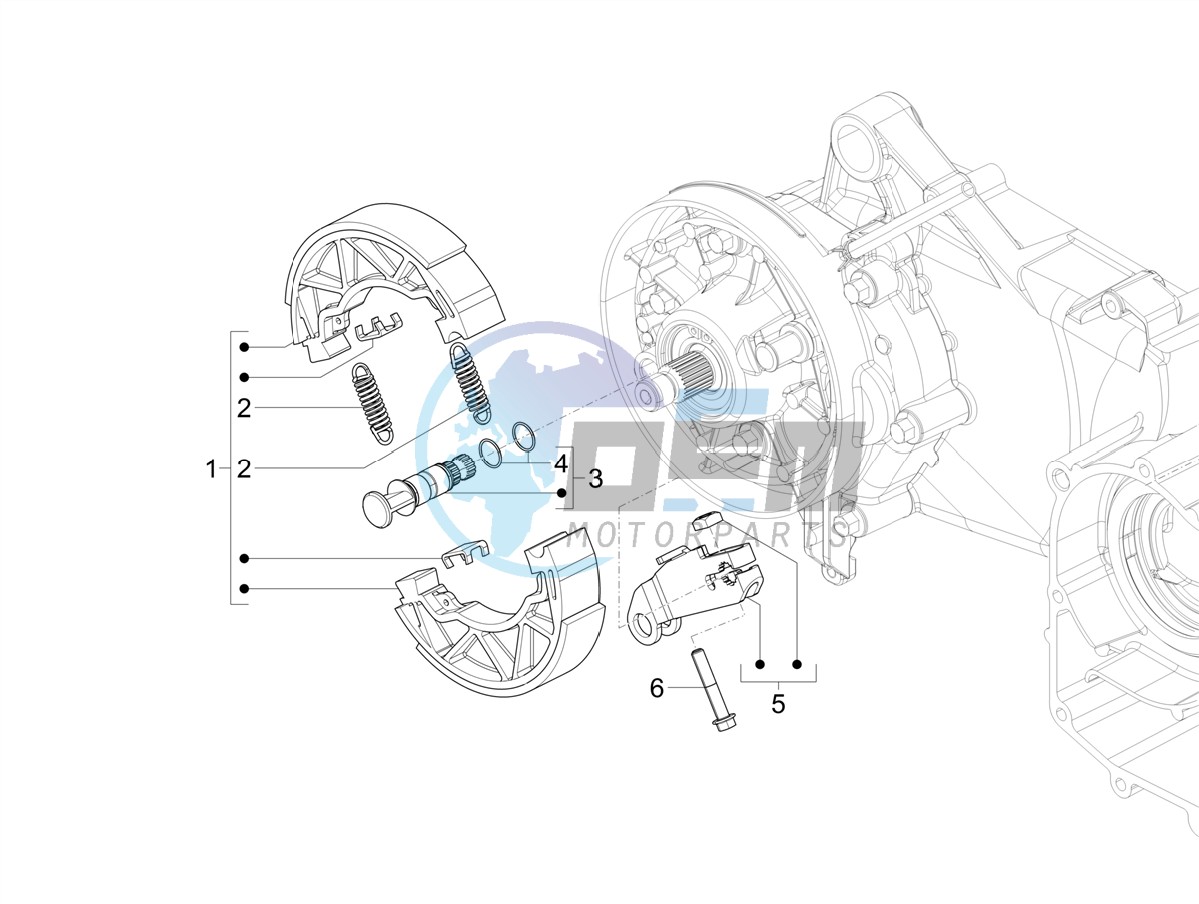 Rear brake - Brake jaw