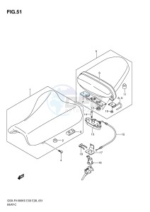 GSX-R1000 (E3-E28) drawing SEAT