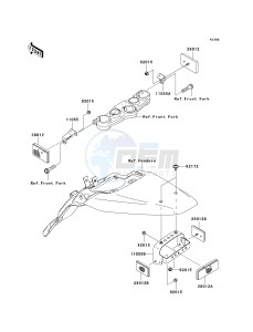 KLX 140 A [KLX140] (A8F-A9FA) A8F drawing REFLECTORS-- A8F_A9F- --- CN- -