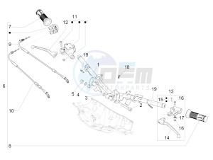 SPRINT 125 4T 3V IGET E2 ABS (APAC) drawing Handlebars - Master cil.