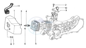Zip & Zip 100 drawing Cilinder head cover
