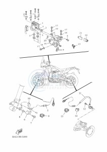 XTZ690D TENERE 700 WORLD RAID (BAG1) drawing ELECTRICAL 3