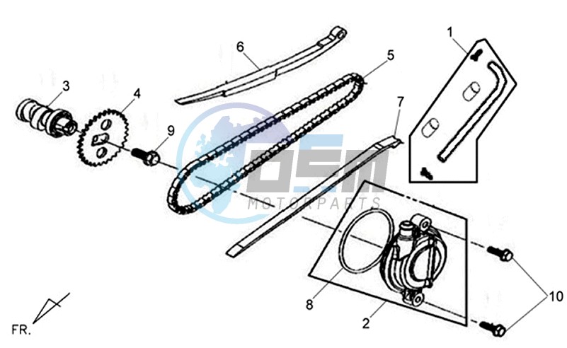 CHAIN / CHAIN TENSIONER / CHAIN GUIDE