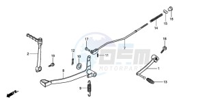 CRF70F drawing PEDAL