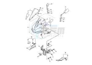 YZF R1 1000 drawing COWLING