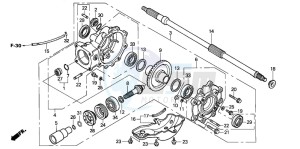 TRX450FM drawing FINAL DRIVEN GEAR