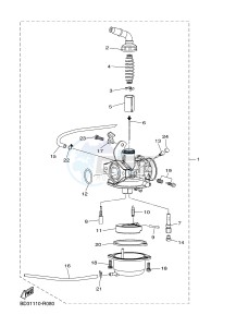 YFM90R YFM09RYXG (BD33) drawing CARBURETOR