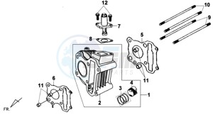 SYMPHONY SPORT 50 drawing CYLINDER / GASKETS